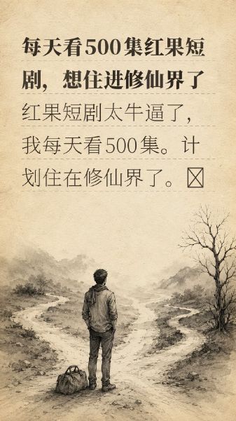每天看500集红果短剧，想住进修仙界了