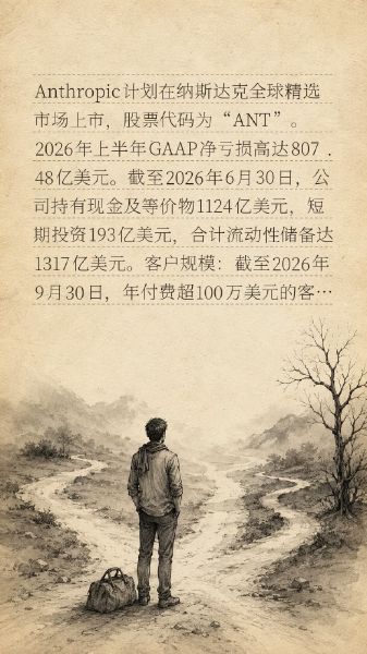 Anthropic计划在纳斯达克全球精选市场上市，股票代码为“ANT”。