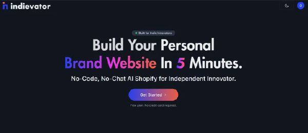 Indievator（AI 建站）